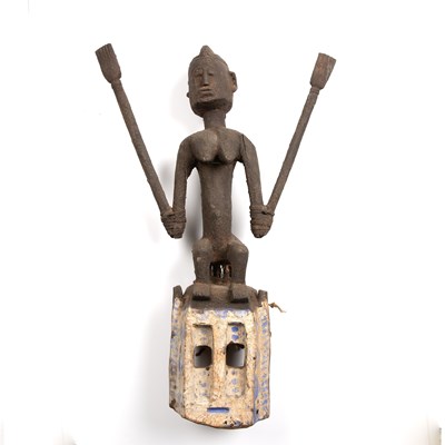 Lot 101 - An early 20th century Dogon, Mali dance mask...