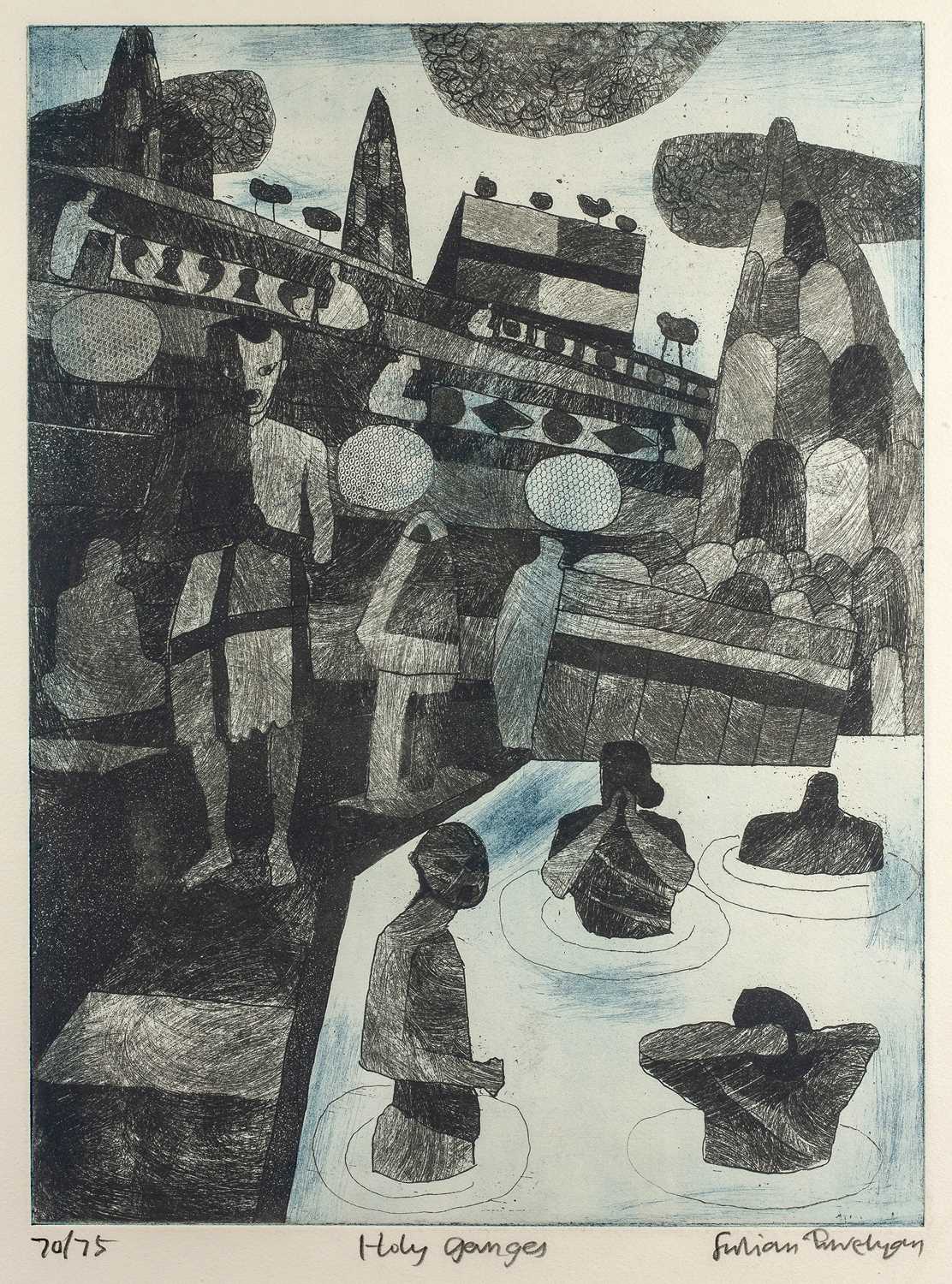 Lot 167 - Julian Trevelyan (1910-1988) Holy Ganges, 1968...