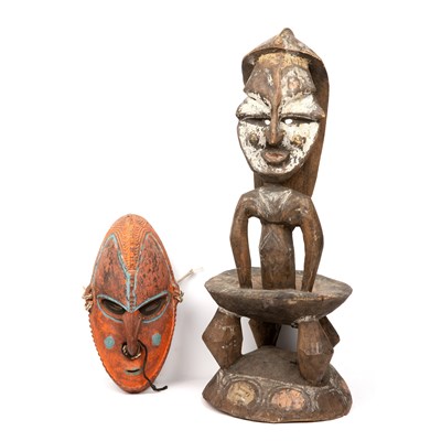 Lot 109 - A Papua New Guinea, middle Sepik stool 22cm...