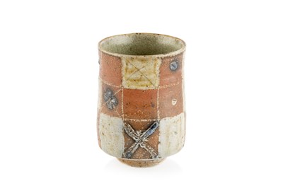 Lot 521 - Sarah Walton (b.1945) Yunomi stoneware, with...