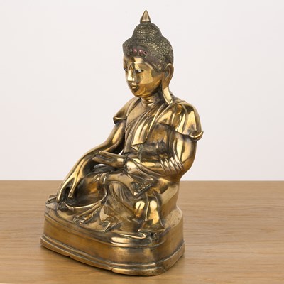 Lot 450 - Bronze buddha Burmese, 17th/18th Century the...