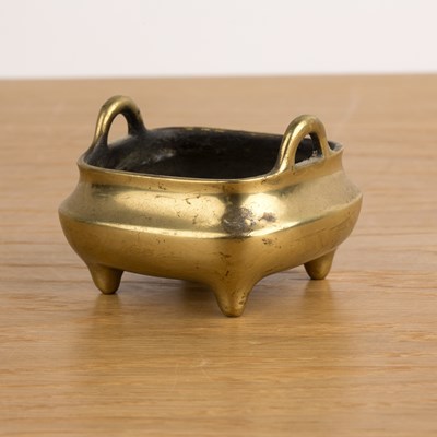 Lot 448 - Small bronze censer Chinese, 18th/19th Century...