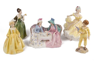 Lot 179 - A group of five porcelain figurines