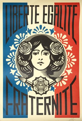 Lot 419 - Shepard Fairey (b.1970) Liberté, Egalité,...