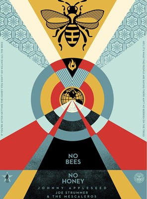 Lot 197 - Shepard Fairey (b.1970) No Bees, No Honey,...