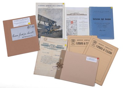 Lot 2 - Nine early publicity prints and early Caproni Company documents