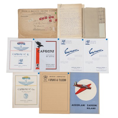 Lot 1936 Caproni A.P.I, 1939 Ca Ghibli, Ca97, Ca 135, Ca161bis, and Caproni P.S.I