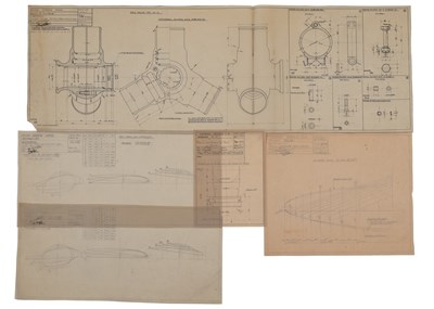 Lot Caproni Propeller drawings