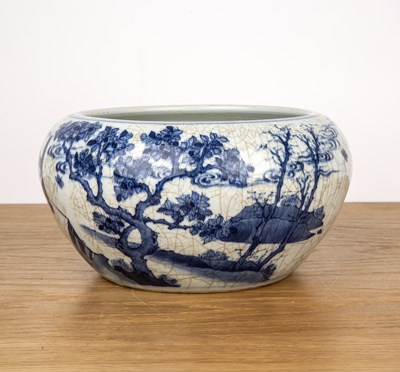 Lot 484 - Cracked ice porcelain bowl Chinese, 19th...