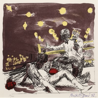 Lot 92 - Ruskin Spear (1911-1990) Out for the Count,...