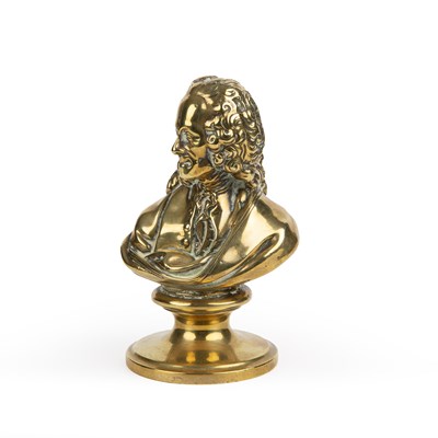 Lot 11 - A late 19th century gilt metal head and...