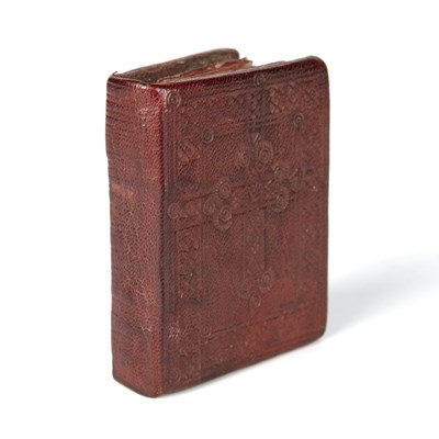 Lot 515 - An antique Ethiopian Orthodox tryptych icon in...