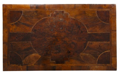 Lot 15 - An 18th century walnut and burr wood inlaid...