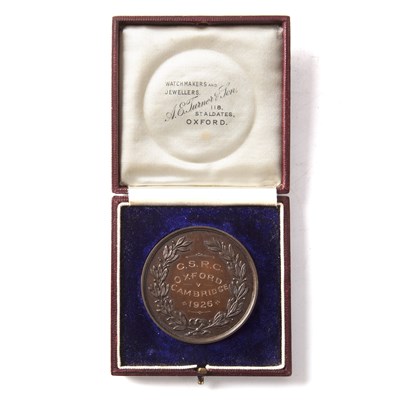 Lot 350 - A 1926 Oxford versus Cambridge college...