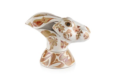 Lot 545 - Andrew Hazelden at Yarnton Pottery Hares head...