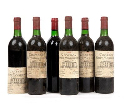 Lot 288 - Six bottles of 1985 Chateau Haut-Marbuzet,...