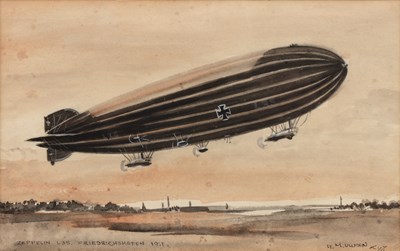 Lot 205 - H.M. Ullman Zeppelin Das Friedrichshoffen 1917,...