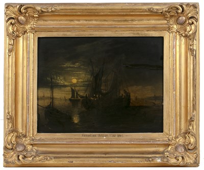 Lot 216 - Circle of Sebastian Pether (1790-1841) Moonlit...