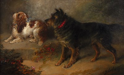 Lot 221 - George Armfield (1808-1893) Terrier and a...