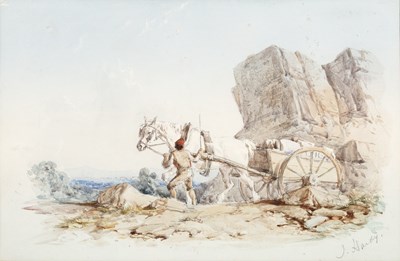 Lot 226 - James Hardy II (1832-1889) Horse and cart,...