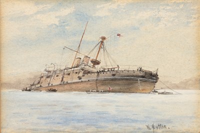 Lot 15 - J*F*H* after John Joseph Cotman Hay barge at...