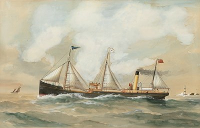 Lot 266 - Reuben Chappel (1870-1940) Steamship SS Par at...