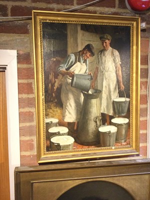Lot 269 - William Gunning King (1859-1940) The dairy...
