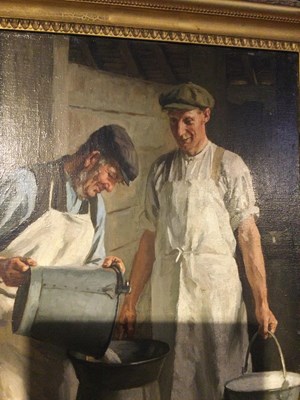 Lot 269 - William Gunning King (1859-1940) The dairy...
