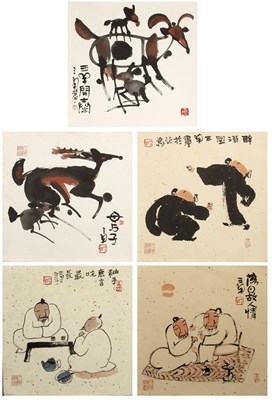 Lot 123A - SanYang (三羊) collection of ink and wash...