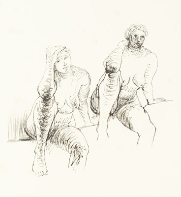 Lot 33 - Henry Moore (1898-1986) Seated Figures, 1974...