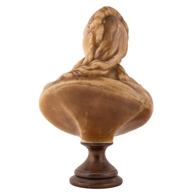 Lot 2 - A wax bust of a lady