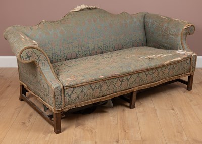 Lot 76 - A Georgian mahogany framed sofa