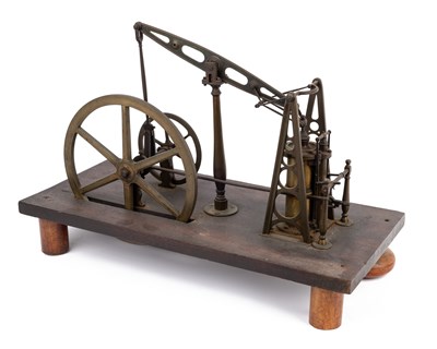 Lot 12 - A 19th century model steam engine