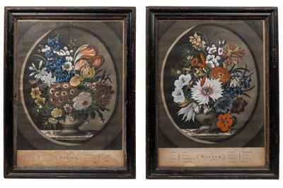 Lot 14 - A collection of five decorative still life flower prints