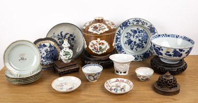 Lot 491 - Group of pieces Chinese, 18th/19th Century...