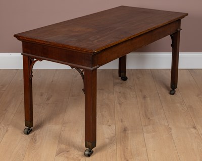 Lot 58 - A Chippendale style mahogany serving table