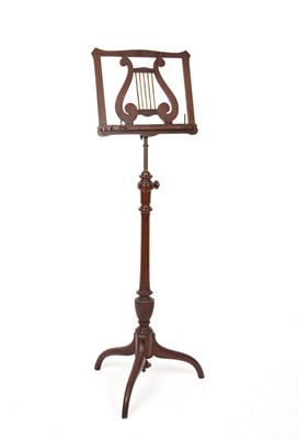 Lot 150 - A 19th century mahogany height adjustable...