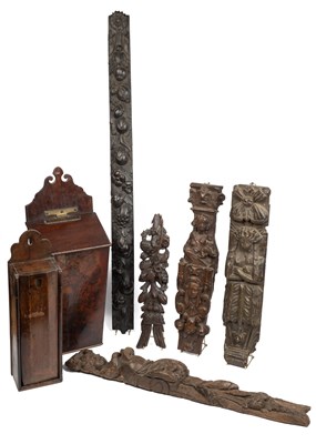 Lot 157A - A collection of carved wood elements