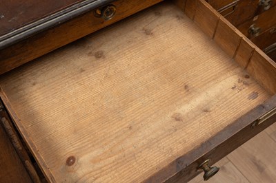 Lot 498 - An oak fossil specimen cabinet