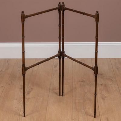 Lot 1186 - An antique mahogany chart stand