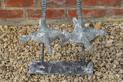 Lot 1263 - A large bronze fountain