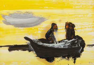 Lot 380 - Charles Higgins 'PIC' (1893-1980) Bumboat,...