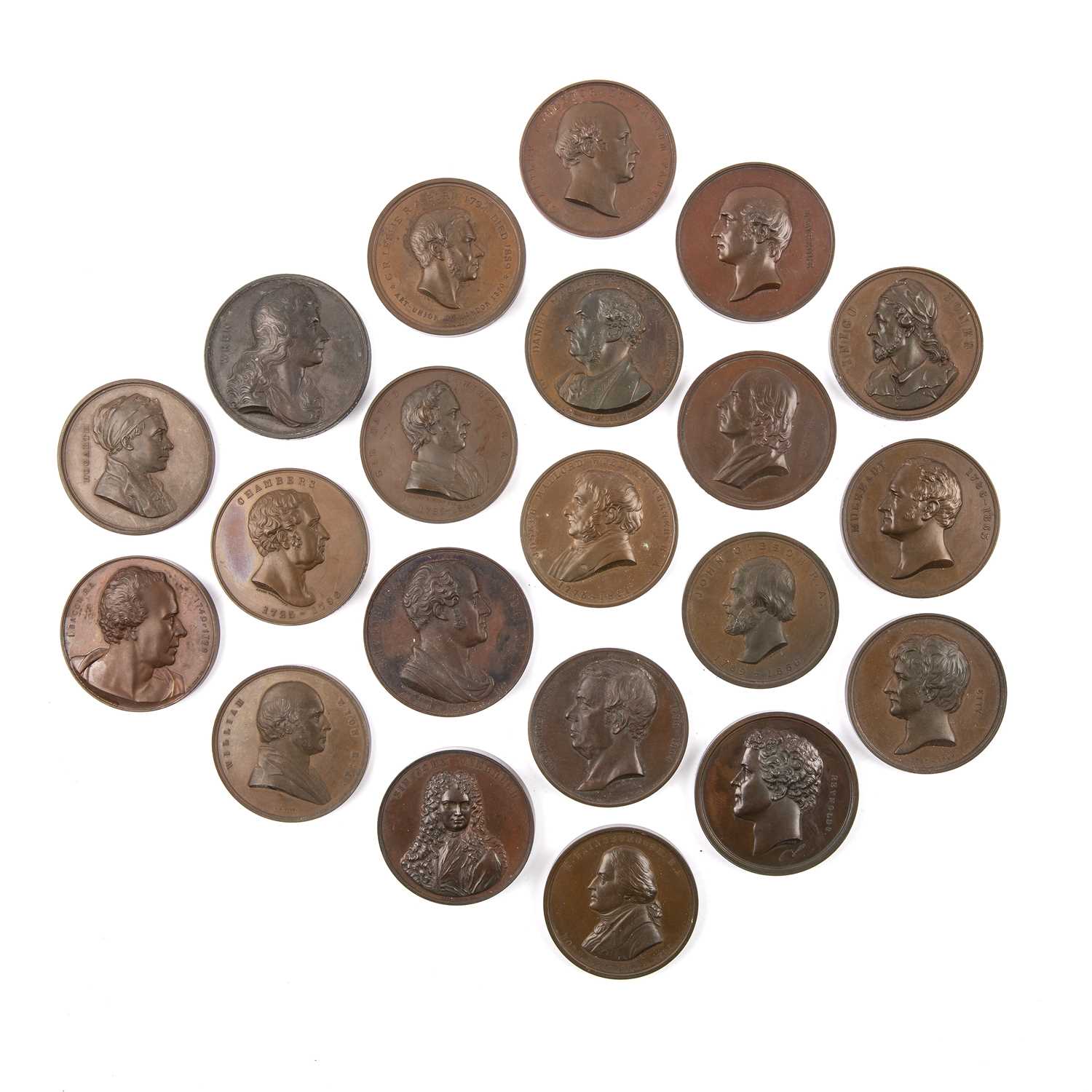 Lot 40 - A collection of Art Union London medallions,...
