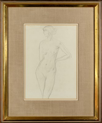 Lot 167 - Augustus John (1878-1961) Standing Nude with a...