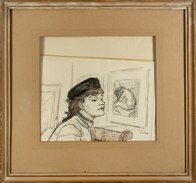 Lot 166 - Clifford Hall (1904-1973) The New Hat, 1952...