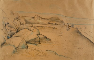 Lot 156 - Etienne Bouchaud (1898-1989) Beach Scene...