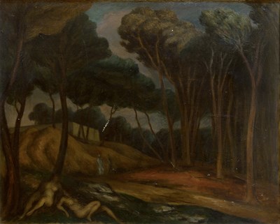 Lot Roger Fry (1866-1934) Sous Bois oil on canvas...