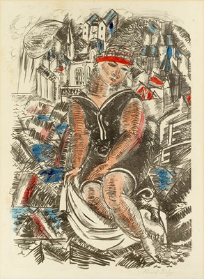 Lot 182 - Raoul Dufy (1877-1953) La Baigneuse a...