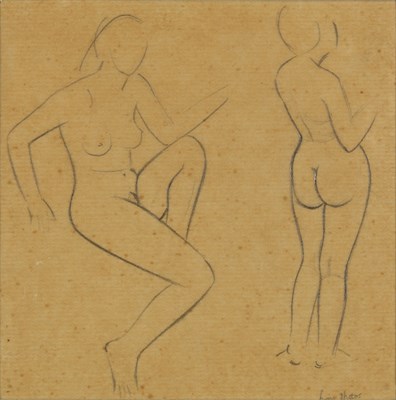 Lot 168 - Eric Gill (1882-1940) Girl with Knee Raise &...