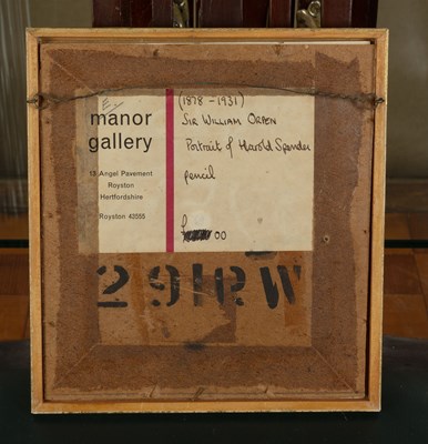 Lot 132 - William Orpen (1878-1931) Portrait of Harold...